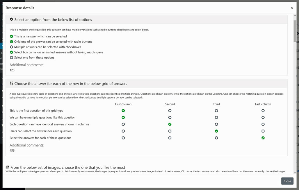 NgSurvey Features – NgIdeas